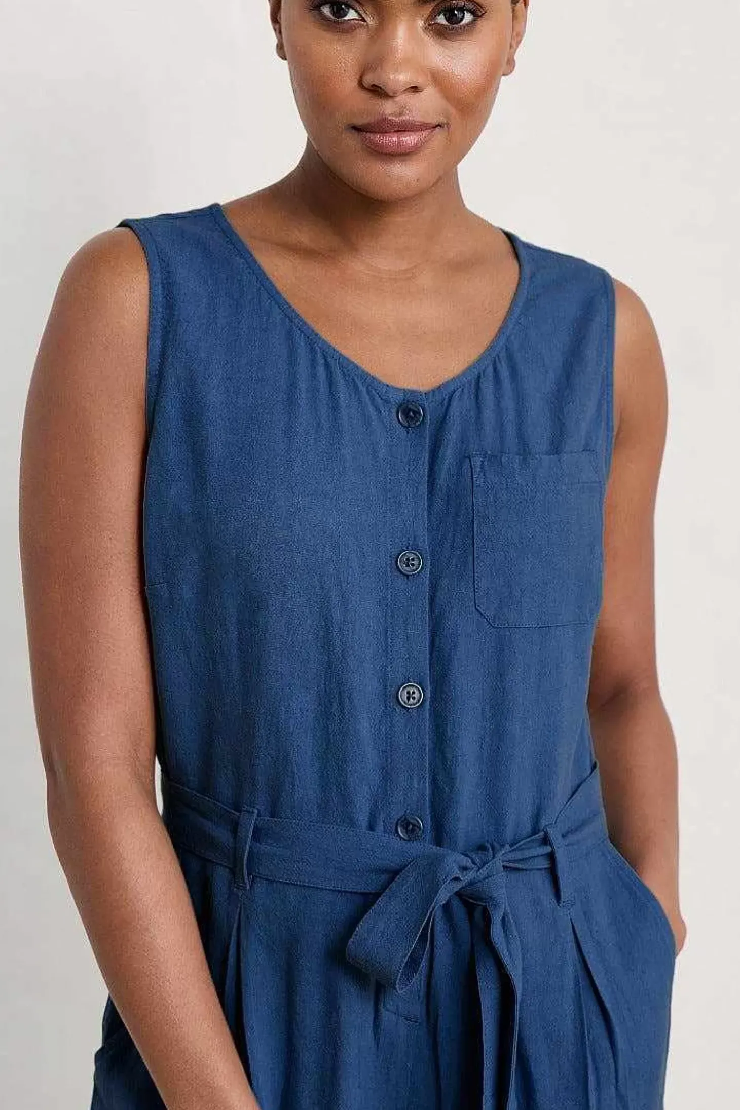 Abbey Pool Sleeveless Jumpsuit
