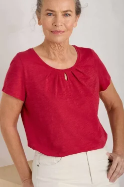 Appletree Keyhole Detail T-Shirt (Gots)