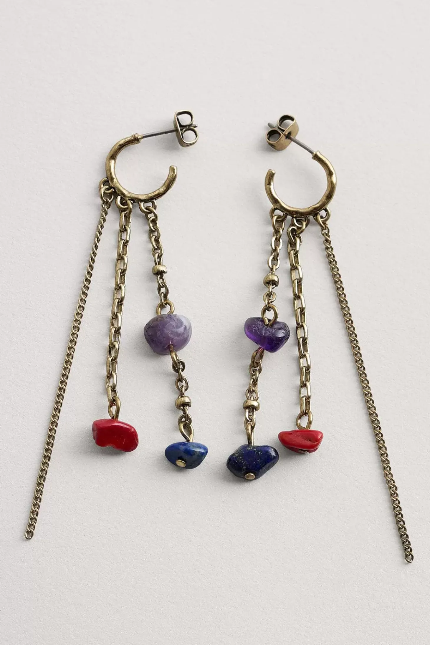 Arc Chain Drop Earrings