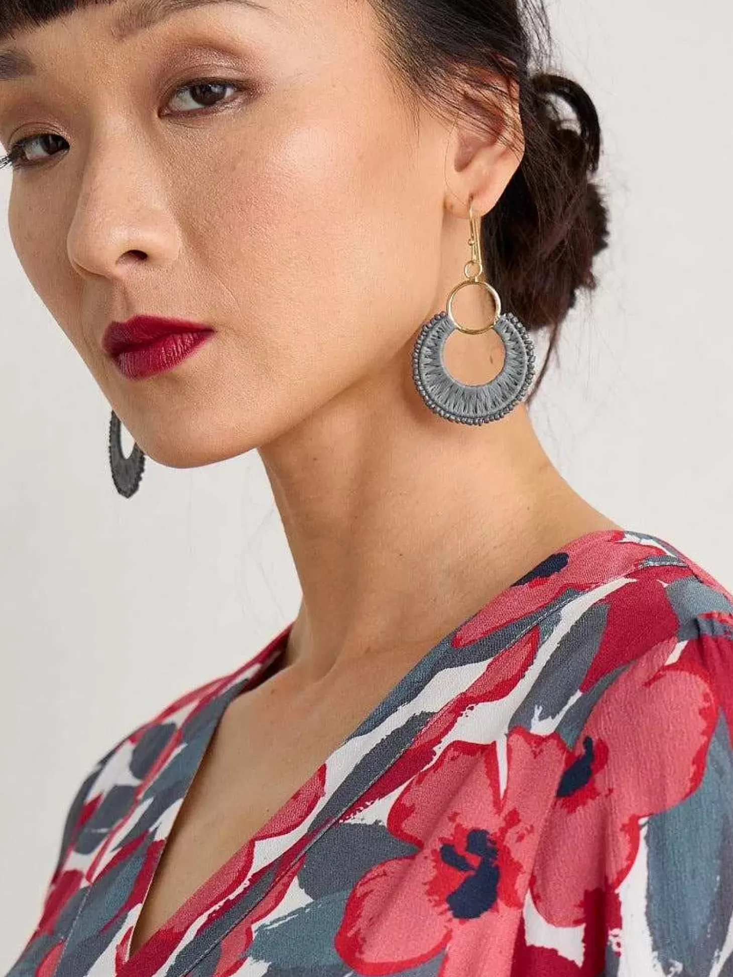 Arum Beaded Drop Earrings