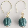 Barley Ceramic Bead Earrings