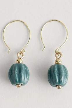 Barley Ceramic Bead Earrings