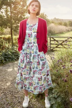 Belle Fit-And-Flare Midi Dress