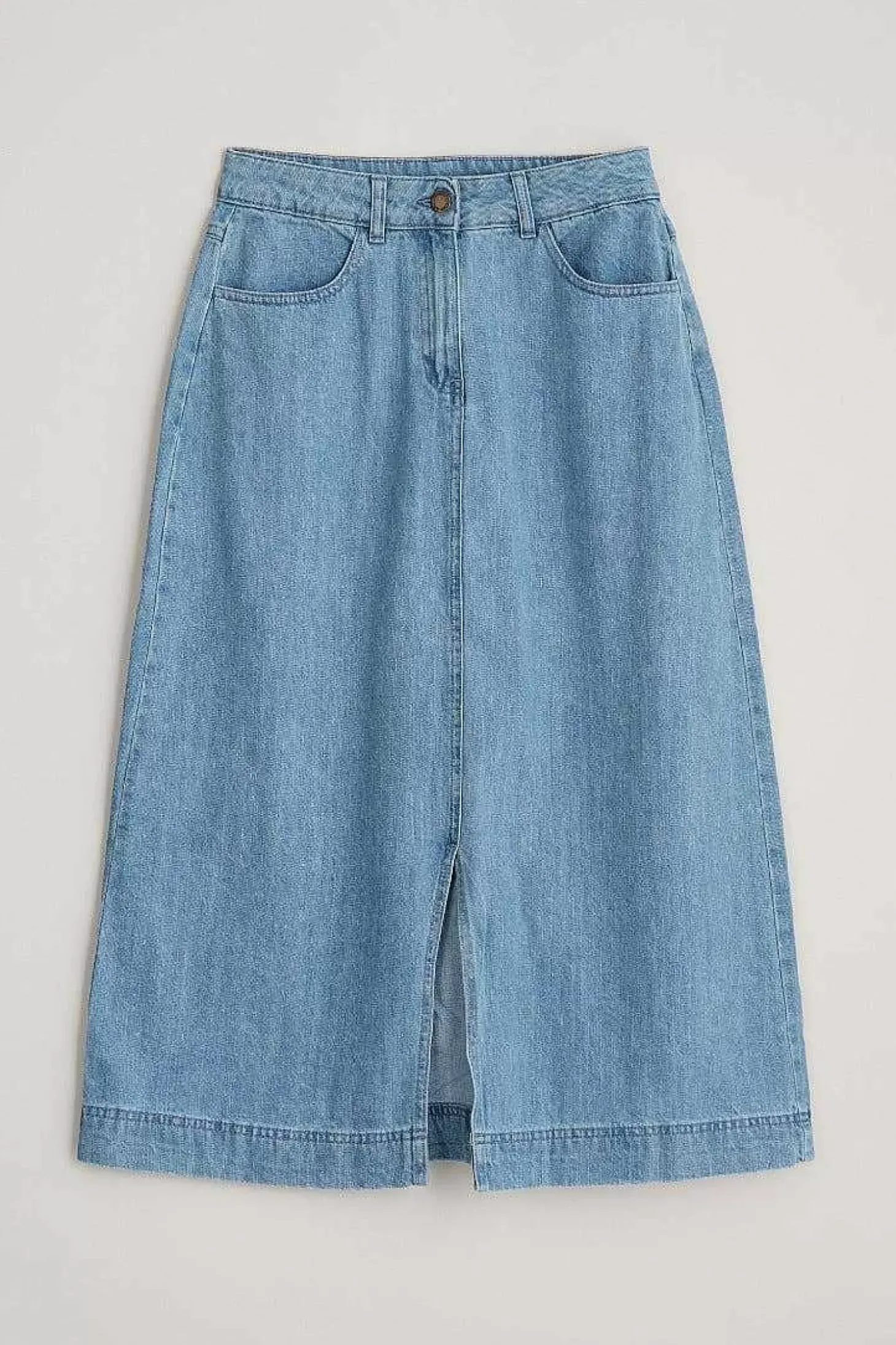 Bowline Denim Midi Skirt