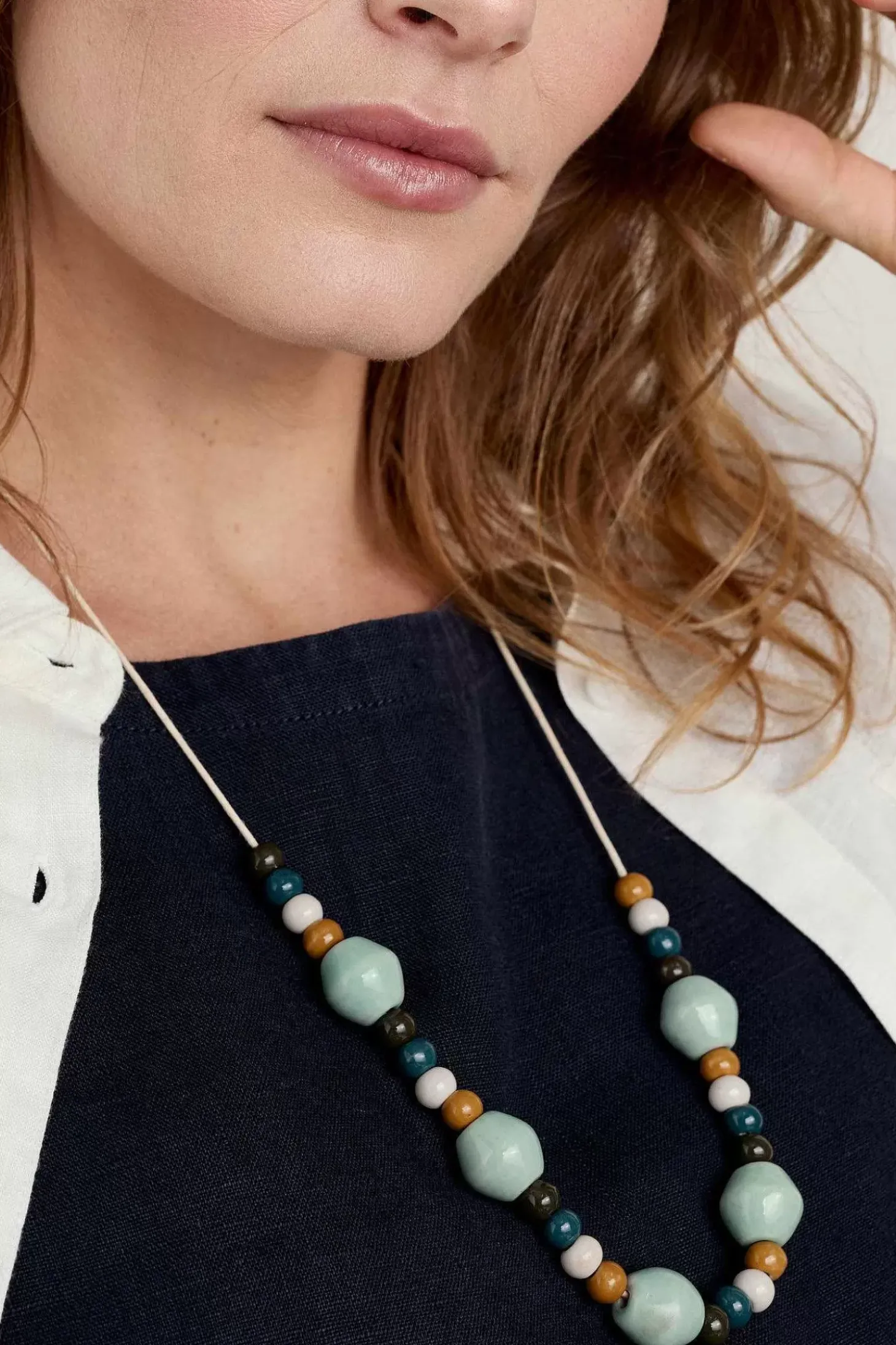 Canna Ceramic Bead Necklace