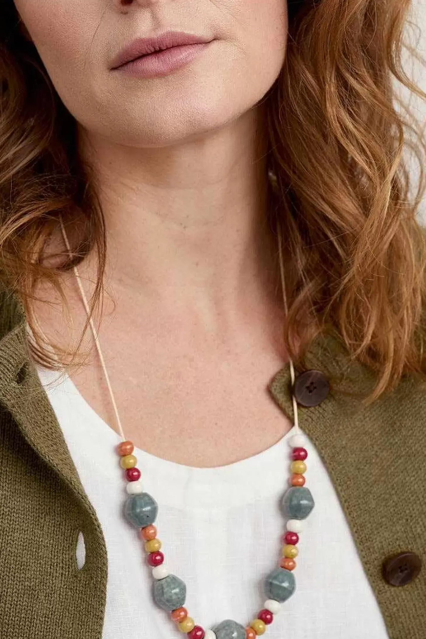 Canna Ceramic Bead Necklace