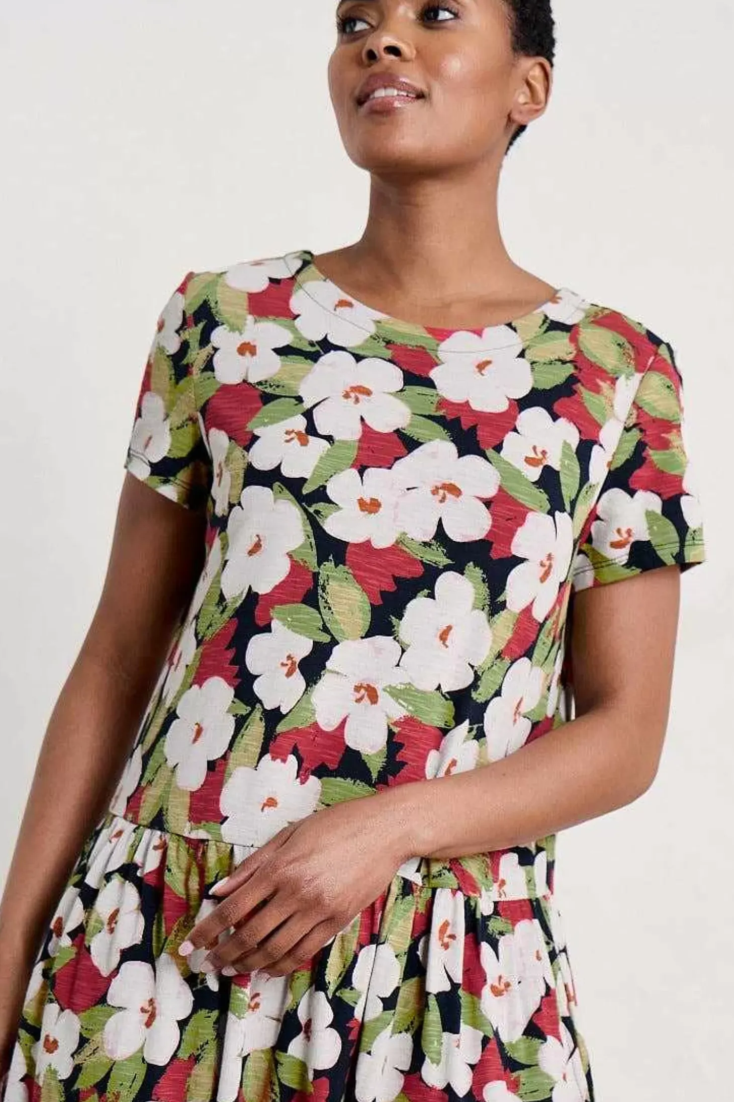 Cladonia Short Sleeve Jersey Dress