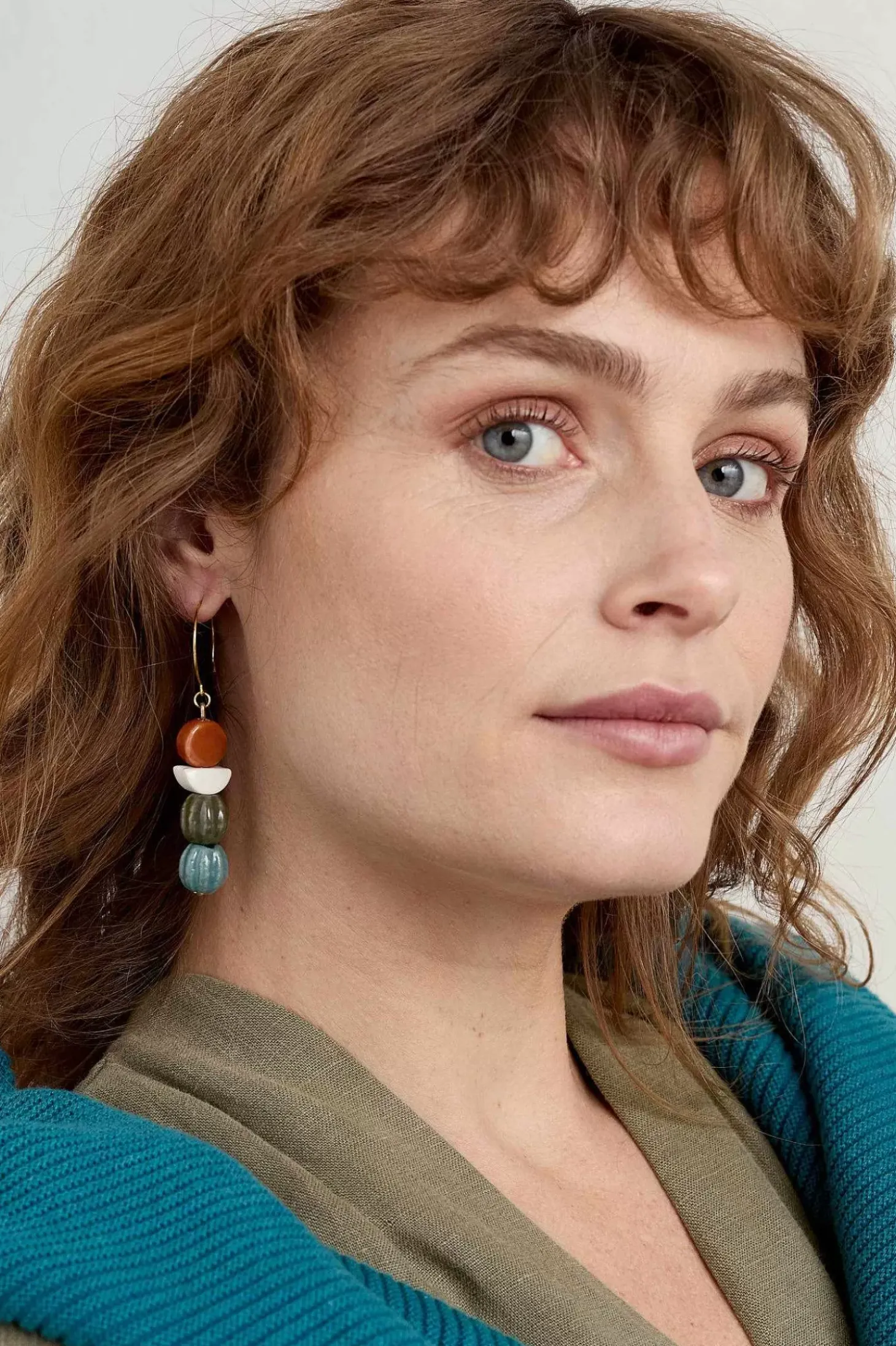 Conifer Ceramic Drop Earrings