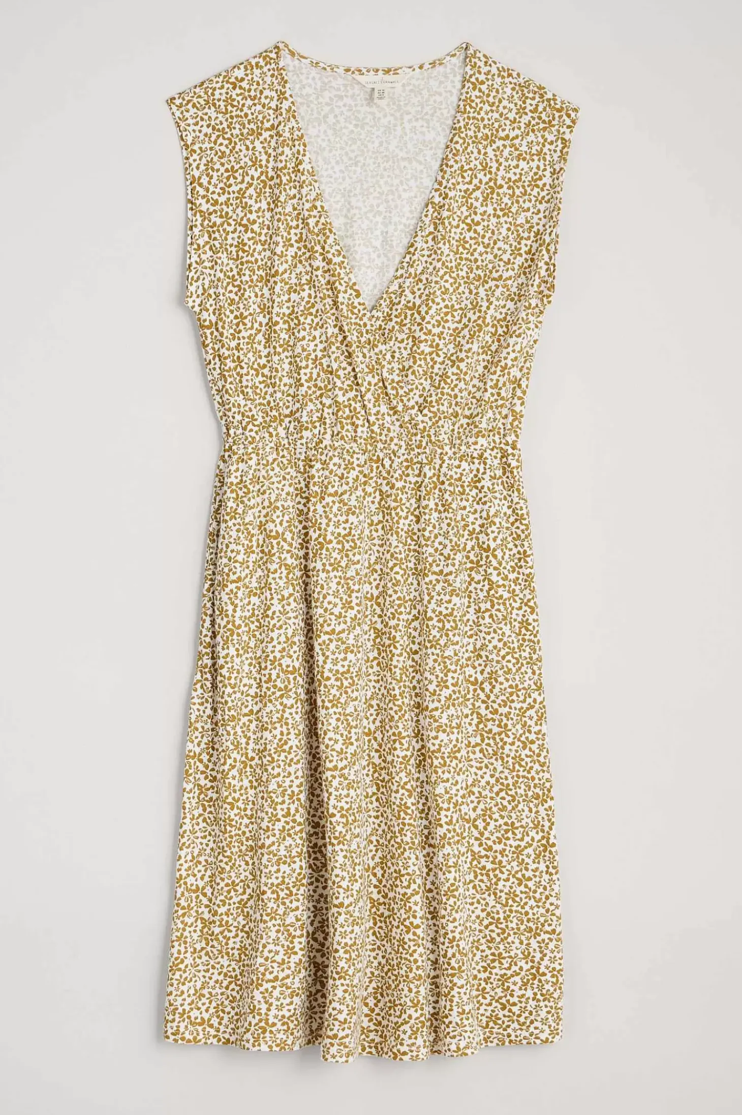 Faye Sleeveless Mock Wrap Dress