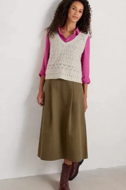 Feock Merino Blend V-Neck Knitted Vest