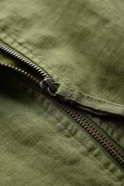 Galleon Zip Through Linen Jacket