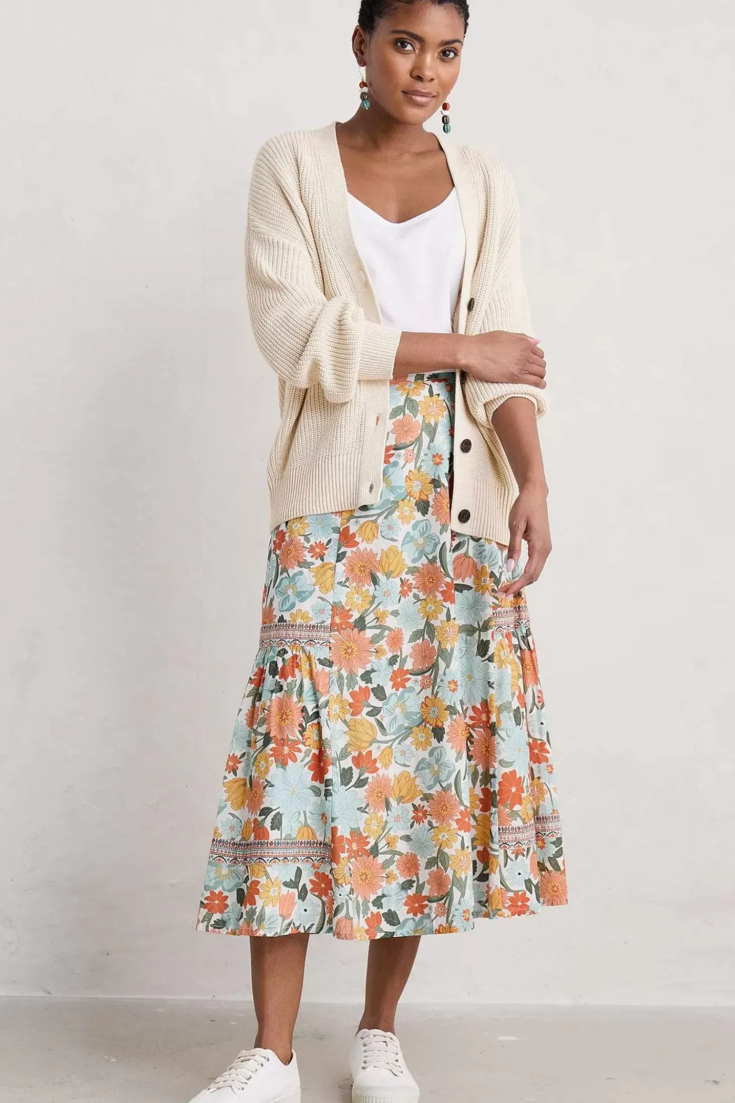 Heather Drifts Midi Skirt