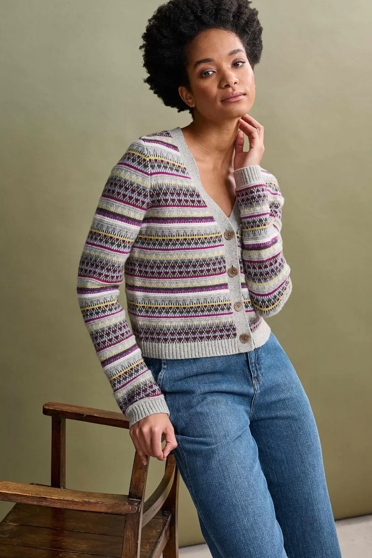 Lamorna Lane Fair Isle Cardigan