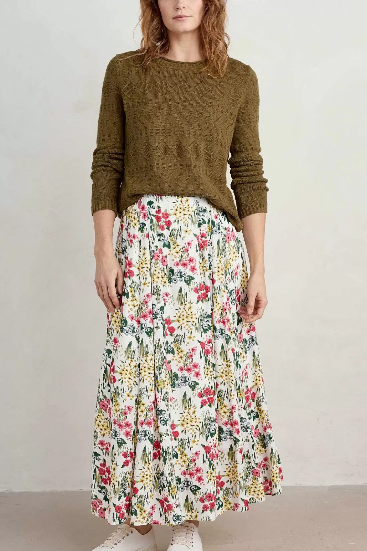 Lethlean Pleated Maxi Skirt