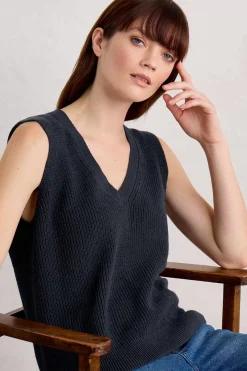 Lookout Point V-Neck Knitted Vest