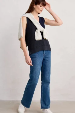 Lookout Point V-Neck Knitted Vest