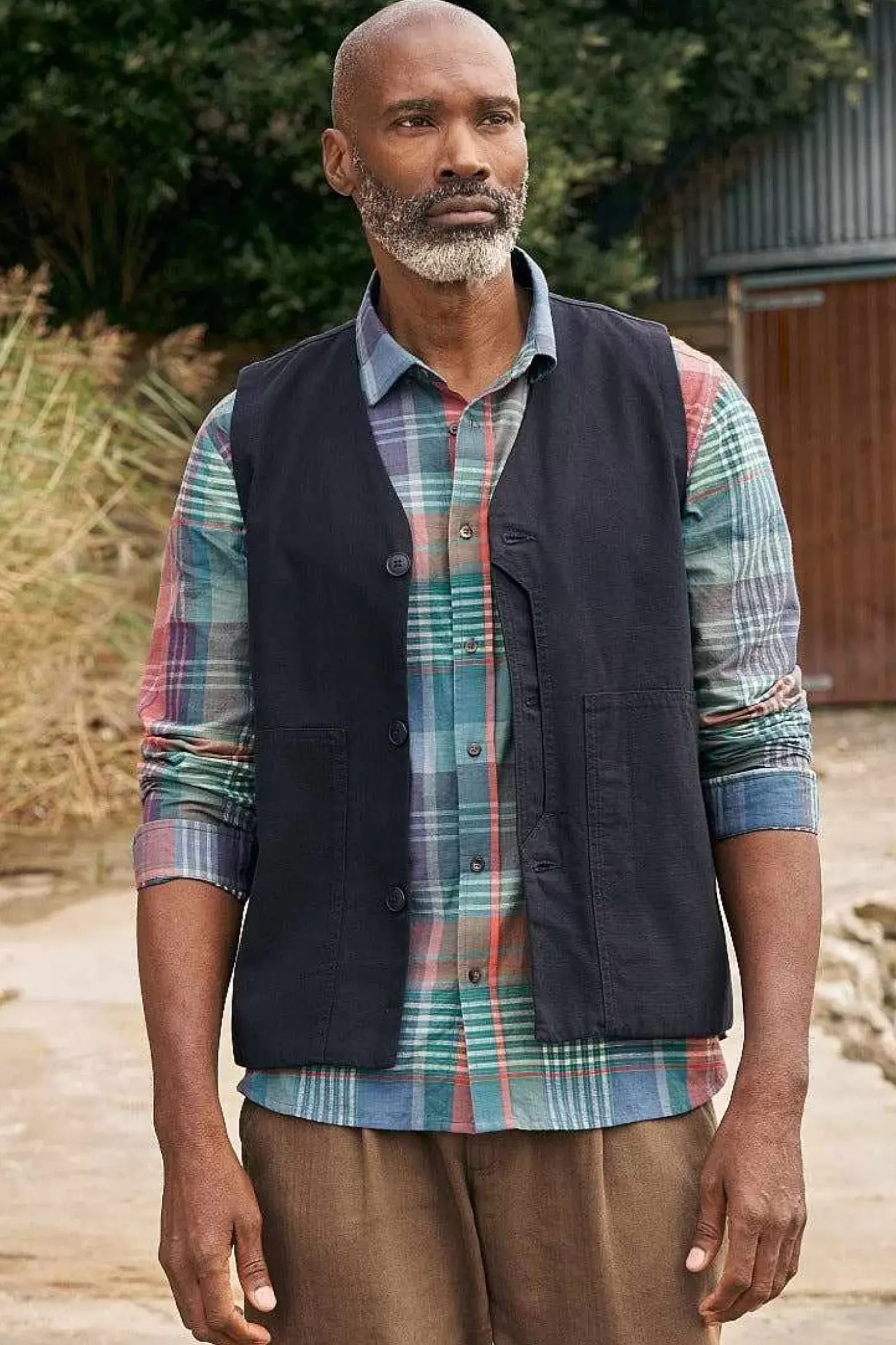 Men's Banyan Checked Cotton Shirt