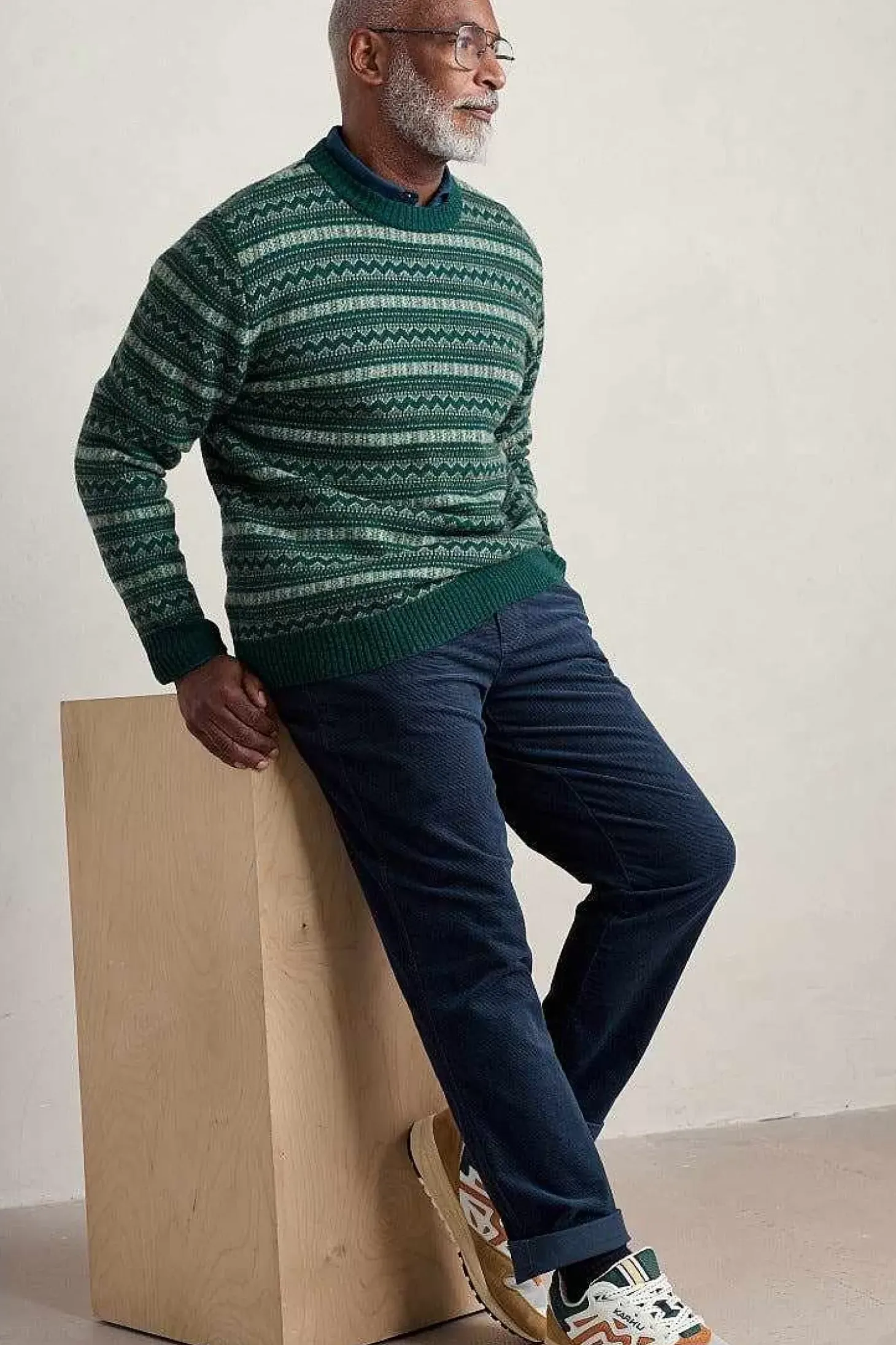 Men's Layline Fair Isle Jumper