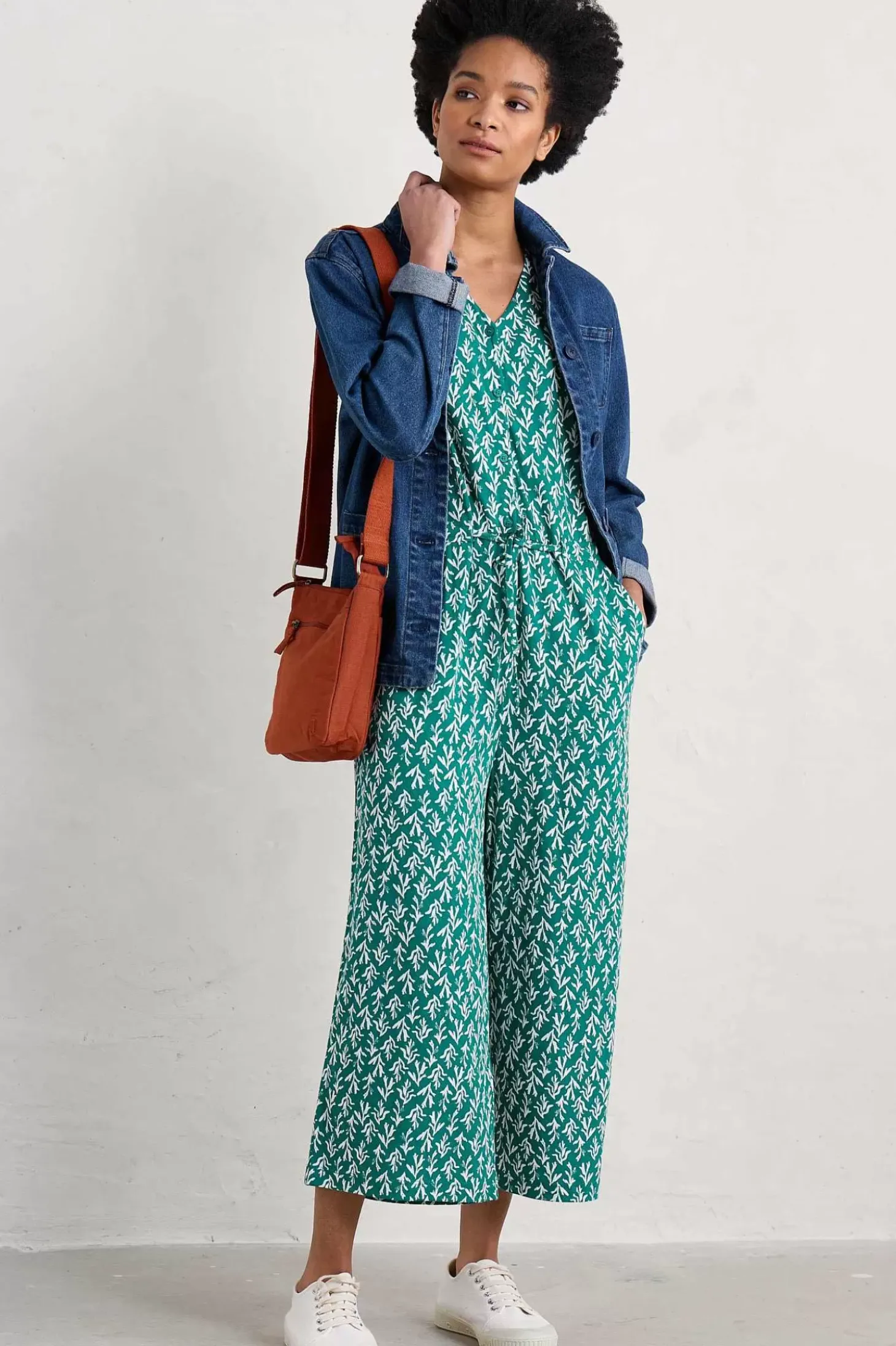 Rose Trellis Wide Leg Jumpsuit