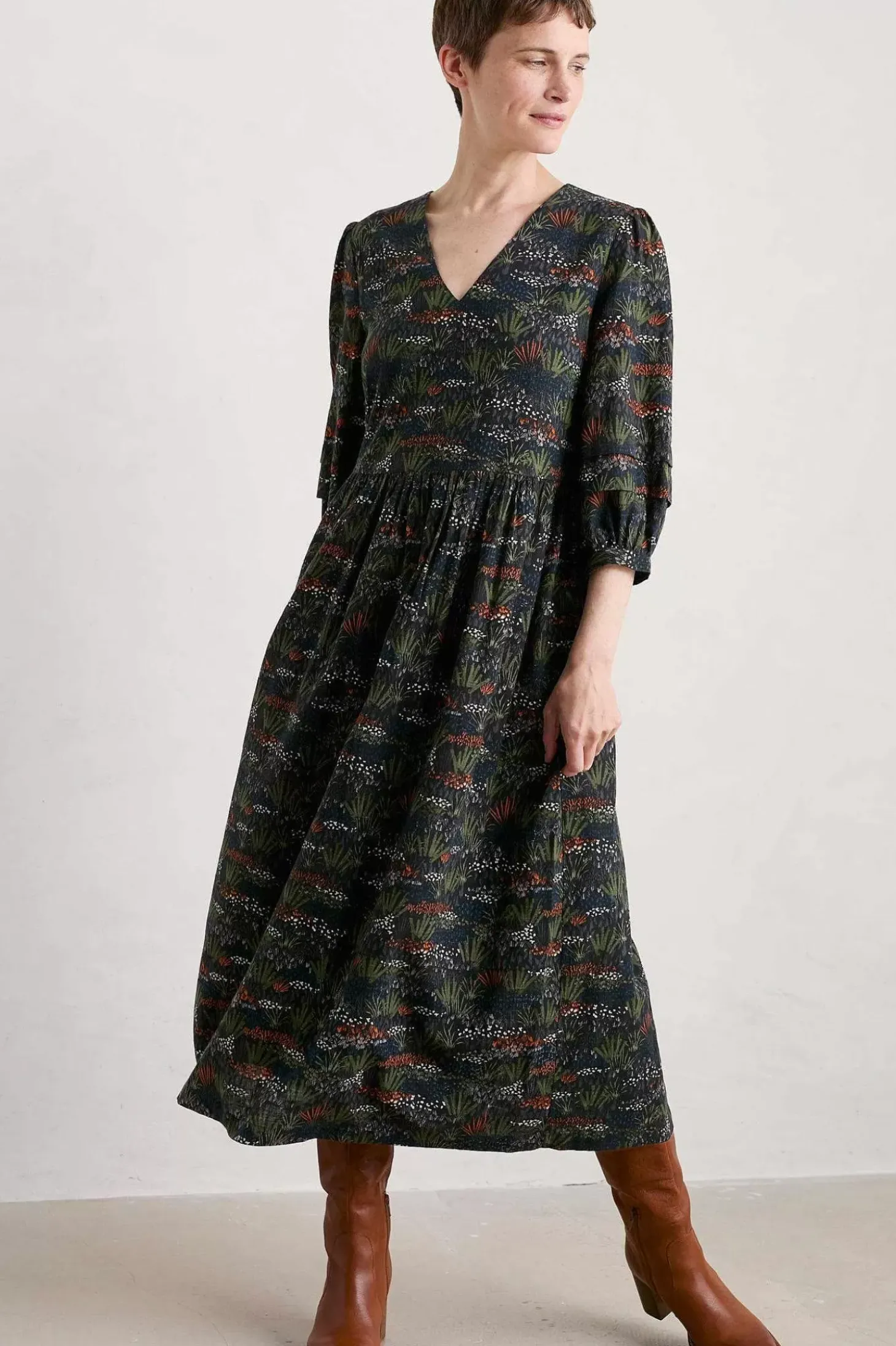 Sea Line Midi Dress