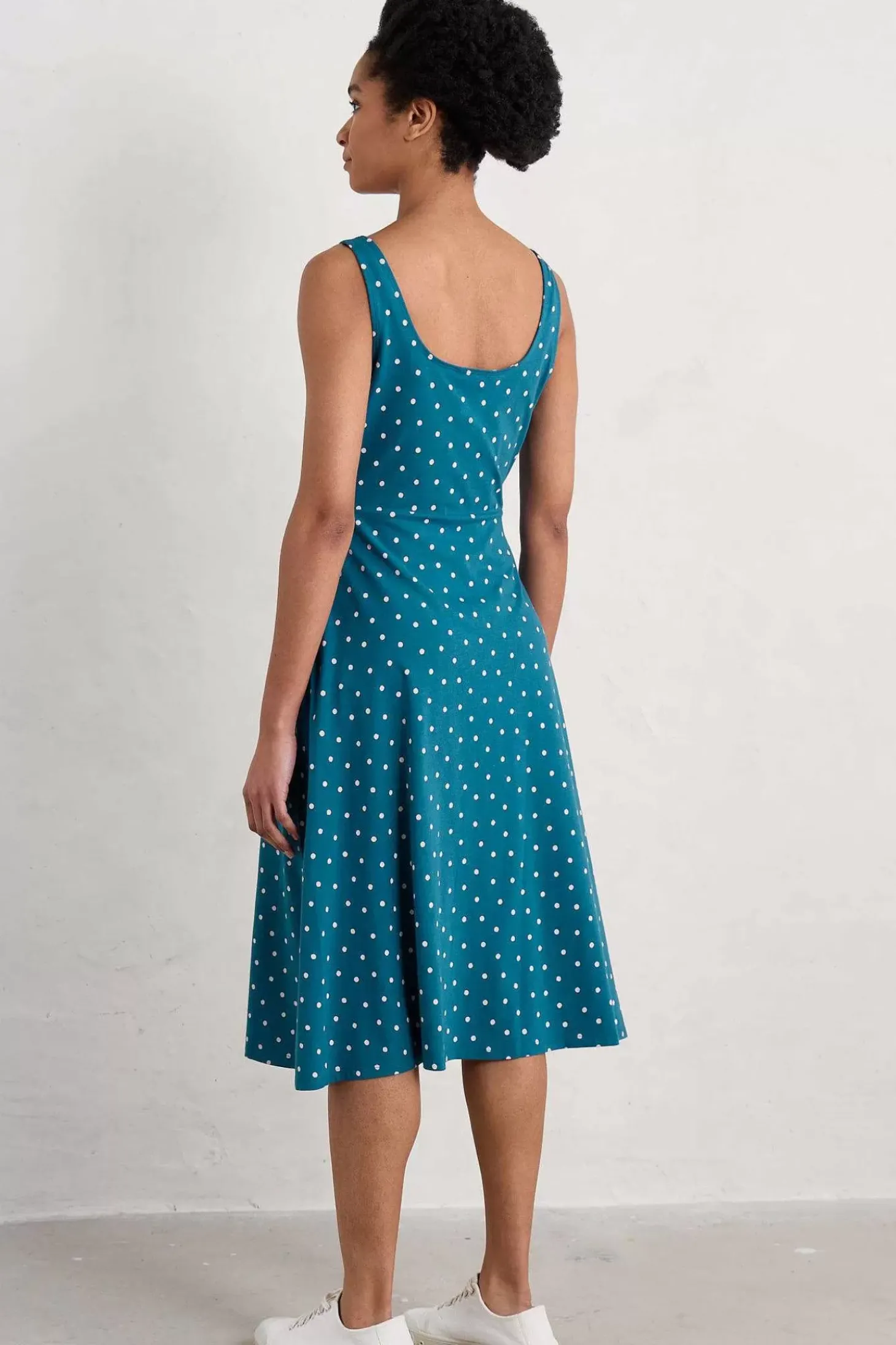 Sun Gleam Jersey Midi Dress