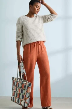 Tide Flow Wide Leg Linen Trousers