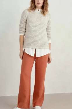 Tide Flow Wide Leg Linen Trousers