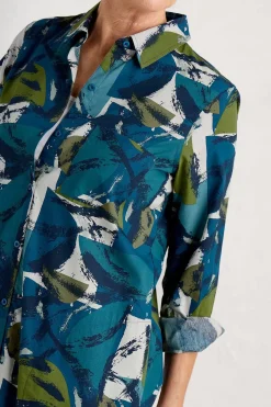 Waterworn Textured Longline Shirt (Gots)
