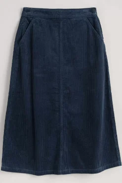 Window Wren Cord Midi Skirt